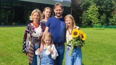 Andriy Sadovy/Telegram The mayor of Lviv posted an image of a local family, four of whom were killed in the attack